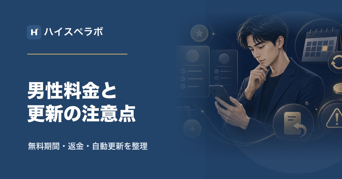バチェラーデート男性料金のアイキャッチ