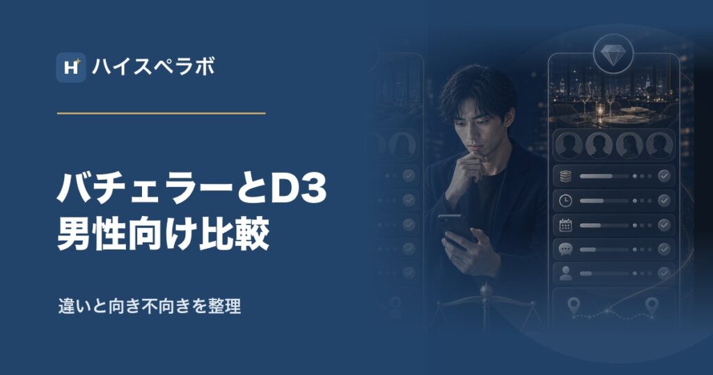 バチェラーデートとD3比較のアイキャッチ