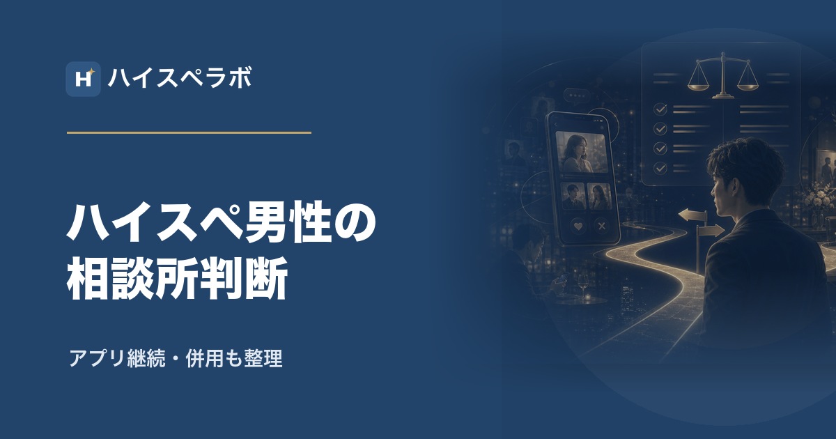 ハイスペ男性の結婚相談所判断アイキャッチ