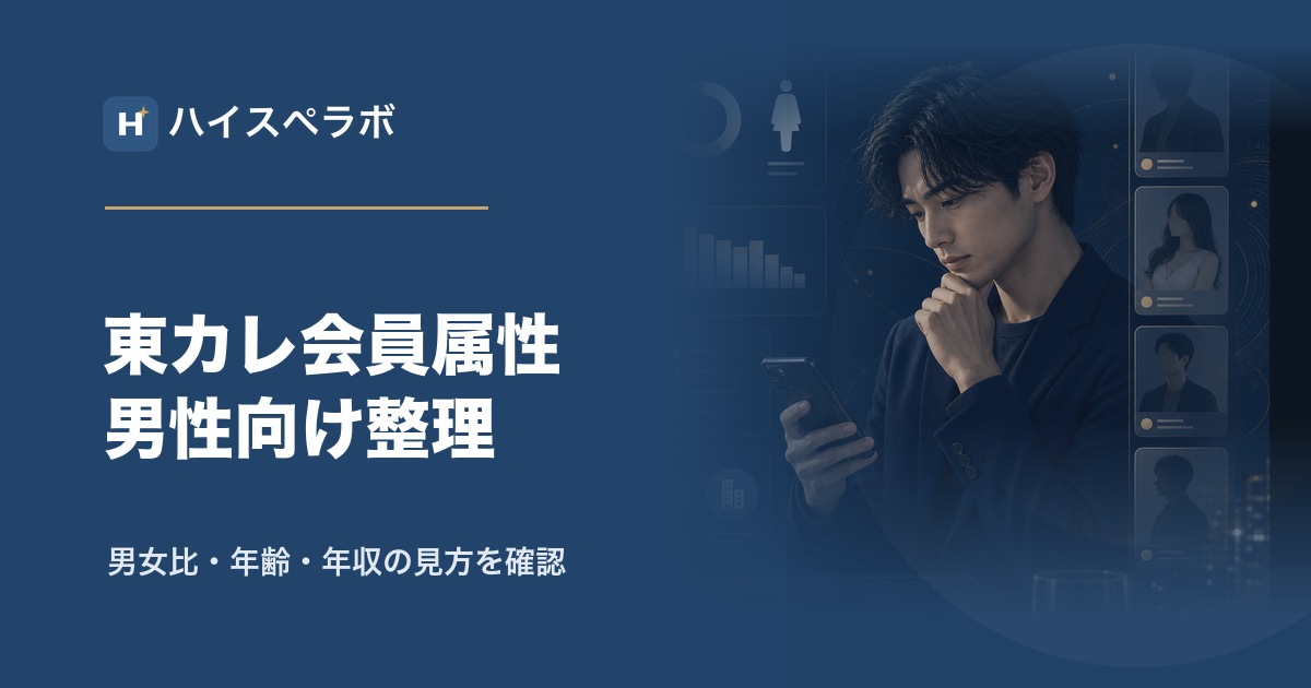 東カレデート会員属性男性向け整理のアイキャッチ